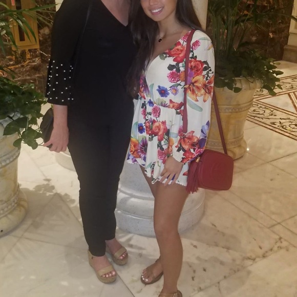 Tropical LongSleeve Romper - Picture 1 of 4